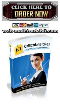 Product picture 10 Critical Mistakes To Avoid At The Job Interview