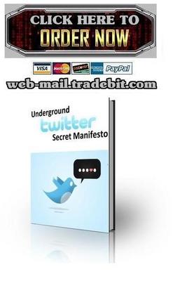 Product picture Underground Twitter Secret Manifesto
