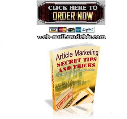 Product picture Article Marketing Secret Tips and Tricks