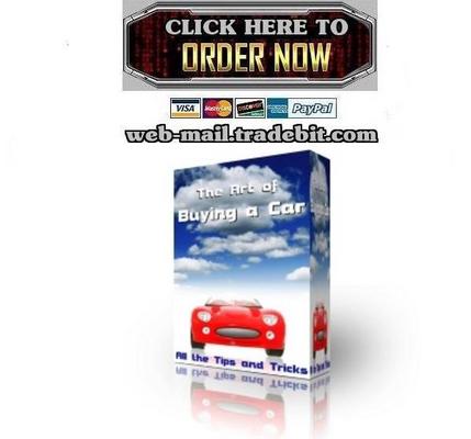 Product picture The Art Of Buying A Car