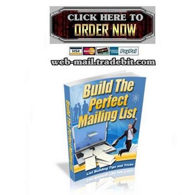 Product picture Building A Perfect Mailing List
