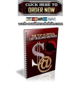 Product picture The Top 10 Critical List Building Mistakes