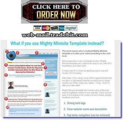 Product picture Mighty Minisite Template