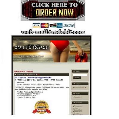 Product picture On The Beach Template