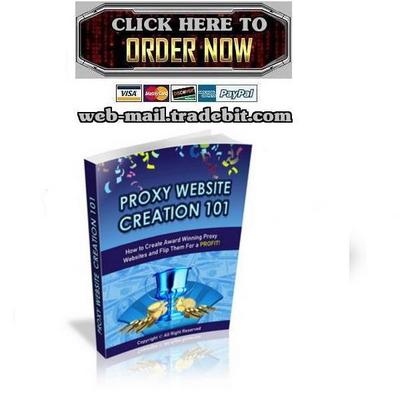 Product picture Proxy Website Creation 101 